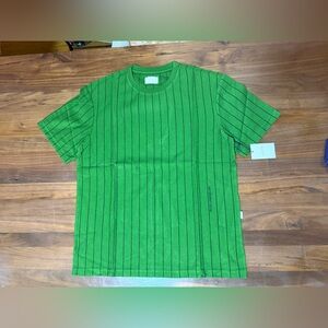 Aimé Leon Dore Aime ALD Pinstripe Tee in 'Formal Garden' (Green) Size Large